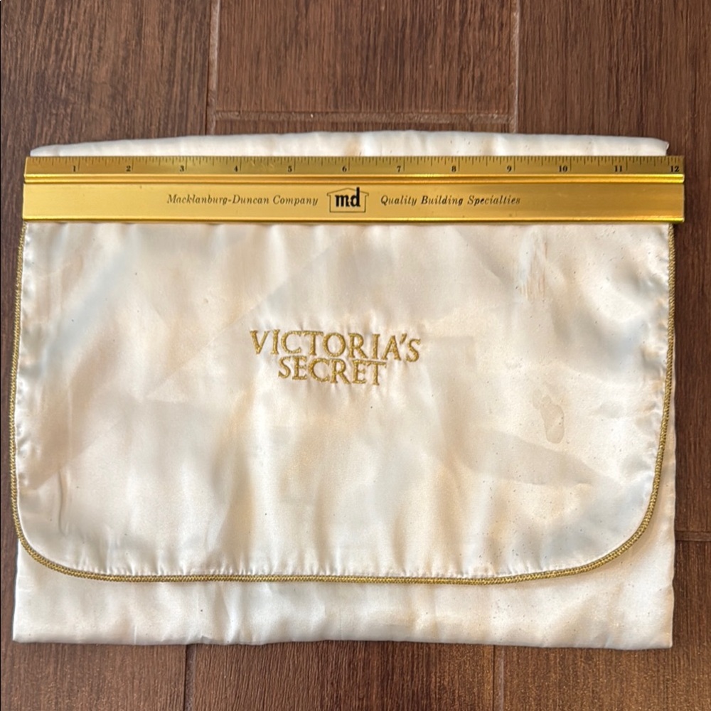 Victoria's Secret Cream Satin Pouch